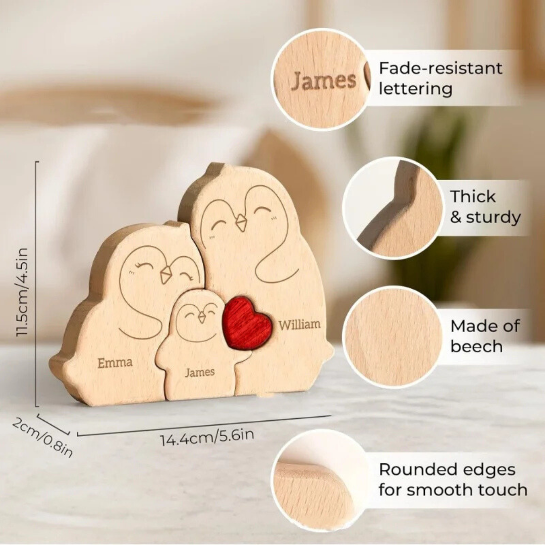 Family Penguins for holding your heart