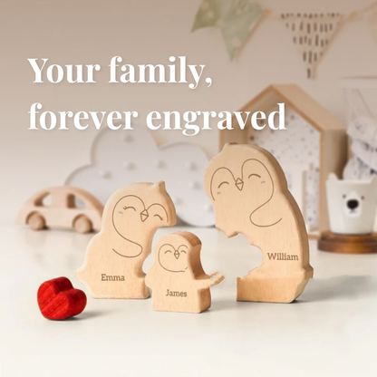 Family Penguins for holding your heart